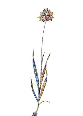 Stained Glass Ixia Flower