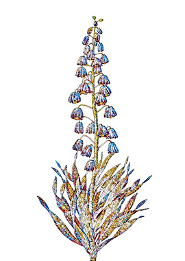 Stained Glass Lily Flower