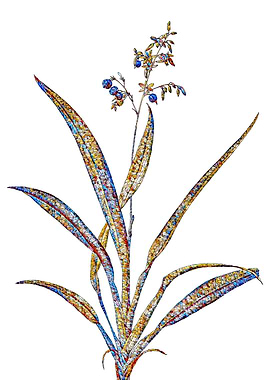 Stained Glass Lily Flower