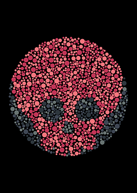 Funny Dot Skull Halloween