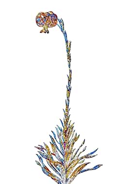 Stained Glass Lily Flower