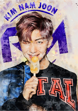 RM BTS Watercolor kpop