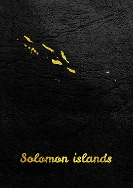 Golden Map Solomon Islands