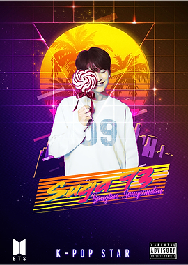 Suga retro 80s magazine