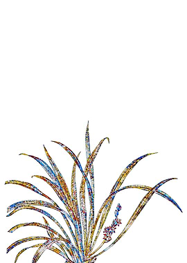 Rainbow Mosaic Flower