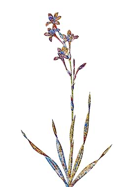 Stained Glass Lily Flower