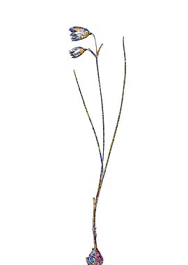 Rainbow Mosaic Flower