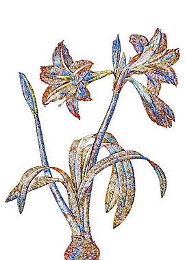 Stained Glass Amaryllis