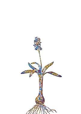 Rainbow Mosaic Flower