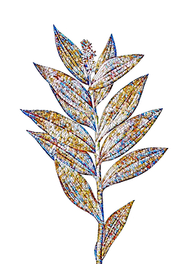 Rainbow Mosaic Flower