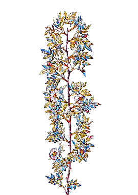 Stained Glass Rose Flower