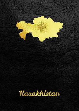 Golden Map Kazakhstan