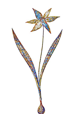 Stained Glass Tulip Flower