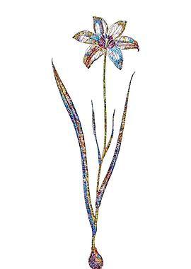 Stained Glass Tulip Flower