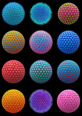 Spiky Virus Particles B