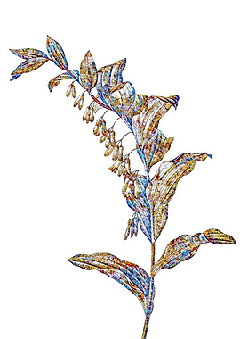 Rainbow Mosaic Flower