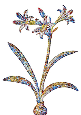 Stained Glass Amaryllis