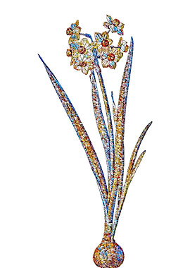 Stained Glass Daffodil