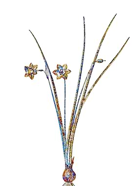 Stained Glass Daffodil