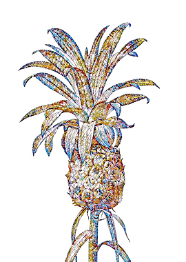 Rainbow Mosaic Flower