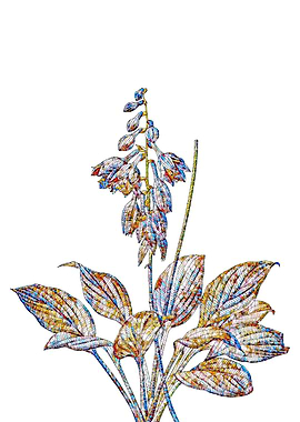 Stained Glass Lily Flower