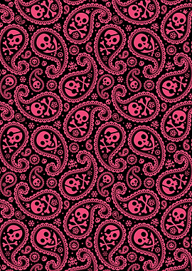 Scary Skull Pattern 03
