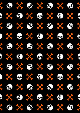 Scary Skull Pattern 05