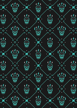 Scary Skull Pattern 13