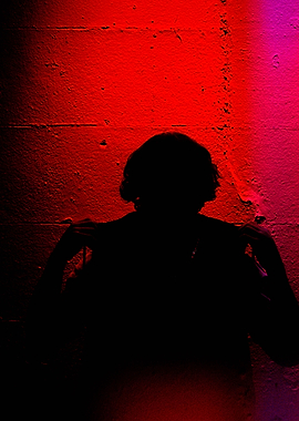 Red Night Silhouette