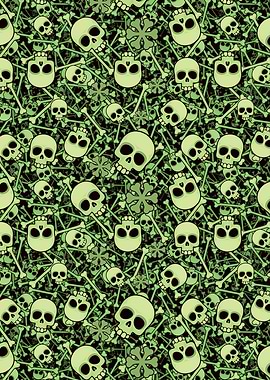 Scary Skull Pattern 04