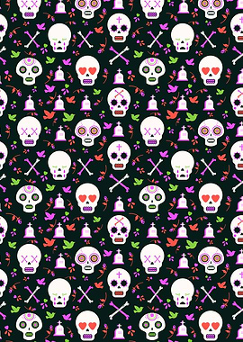 Scary Skull Pattern 16