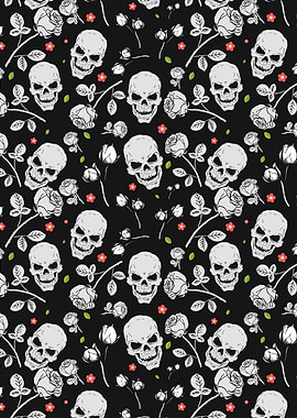 Scary Skull Pattern 12