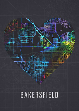 Bakersfield California Map
