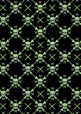 Scary Skull Pattern 18