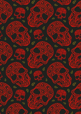 Scary Skull Pattern 25