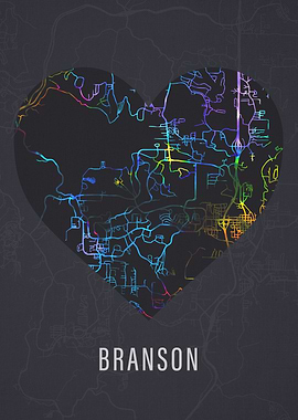 Branson Missouri City Map