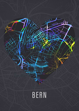 Bern Switzerland City Map