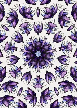 Kaleidoscopic Floral Art