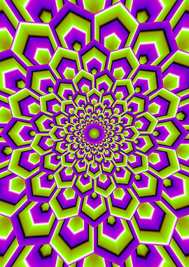 Flower in techno style