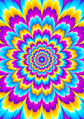 Colorful flower blossom