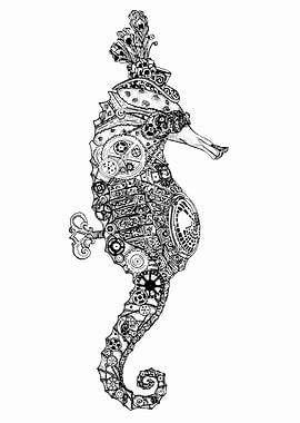 Cecil Steampunk Seahorse