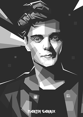 MARTIN GARRIX BW WPAP