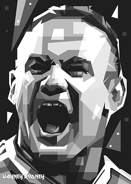 WAYNEY ROONEY BW WPAP