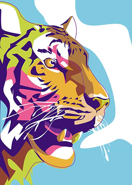 Tiger Popart