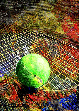 Tennis art print work 9