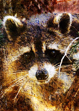 Raccoon art 1