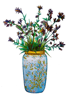 Cottagecore flower vase