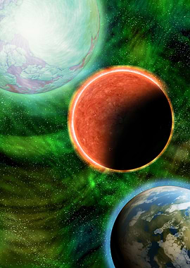 Planets in outer space