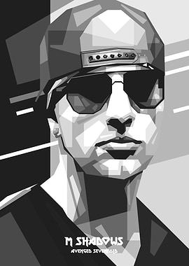 M SHADOWS BW WPAP