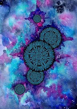 Blue Space Mandalas